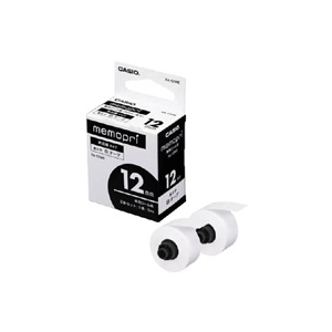 カシオ メモプリ用テープ memopri XA-12WE カシオ メモプリ用テープ memopri XA-12WE