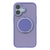 COCO　CASE iPhone 17用360°回転するリング付きマットケース パープル 1847-17-PURPLE-イメージ2