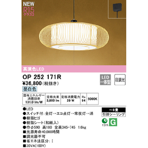 オーデリック LEDペンダントライト OP252171R-イメージ2