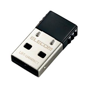 エレコム Bluetooth(R) USBアダプター(Class1) ブラック LBT-UAN05C1-イメージ1