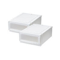 天馬 フィッツケースアドバンス 55-40S ホワイトクリア 2個組 ホワイトクリア ﾌｲﾂﾂｹ-ｽAD55-40SWHCL2ｸﾞﾐ