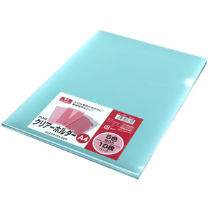 プラス クリアーホルダー A4 5色 10枚入(各2枚) 88107 FCS2121-88107/FL-174HO-イメージ3