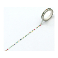 ワールドクラフト キラキラマスキングテープ Flower 5mm×5m FCU6123-KRMT5-015