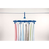 東和産業 FC042MY-#24848 LST サイドフック付き角ハンガー ピンチ32個