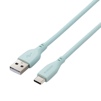 エレコム なめらかUSB Type-Cケーブル(非認証品、A-C) 1．0m パールグリーン MPA-ACSS10GN