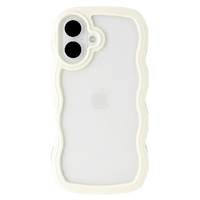 ユニケース iPhone 16用Wavy Case ivory UNI-CSIP24M-5WCIV