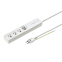 サンワサプライ パソコン連動タップ(3P・4個口・2m) TAP-RE34M-2