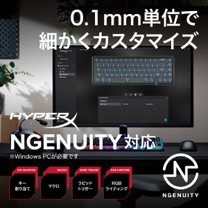 HYPERX HyperX Origins 2 Pro 65 ゲーミングキーボード(日本語配列) HXR-BN7S3AA#ABJ-イメージ12