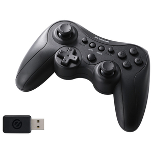 エレコム GAMING 無線 スタンダード ゲームパッド GP40X ブラック JC-GP40XBK-イメージ1