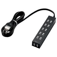 エレコム シャッタータップ(6個口・2．0m) flecc barra ブラック T-NFL01-2620BK