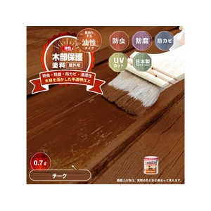 カンペハピオ 油性木部保護塗料 チーク 0.7L FCB031N-イメージ2