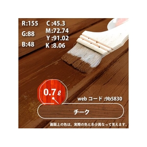 カンペハピオ 油性木部保護塗料 チーク 0.7L FCB031N-イメージ3