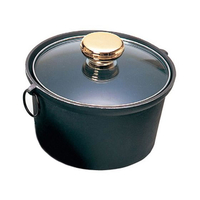 江部松商事 アルミ 合金 1人用しゃぶ鍋 ガラス蓋付 FC471LC-1157400