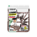 オーエ ストロング 角ハンガー ピンチ32個付 ブラウン FC89661