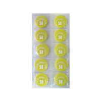 ミツヤ カラーマグネット 丸型 #50 黄 10個 FC13068-MR-50-YL
