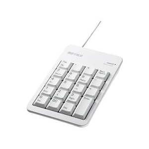 BUFFALO 有線テンキーボード Tabキー付き ホワイト BSTK100WH BUFFALO 有線テンキーボード Tabキー付き ホワイト BSTK100WH