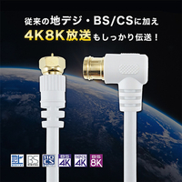 【マッチ】FHD 高性能アンテナ 本体と電源アダプター テレビ接続ケーブル(1m) | 製品情報 | DXアンテナ