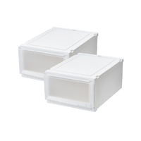 天馬 フィッツケースアドバンス 55-40M ホワイトクリア 2個組 ホワイトクリア ﾌｲﾂﾂｹ-ｽAD55-40MWHCL2ｸﾞﾐ