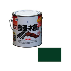 アサヒペン 油性鉄部木部用EX 0.7L 緑 FC484NS-イメージ1