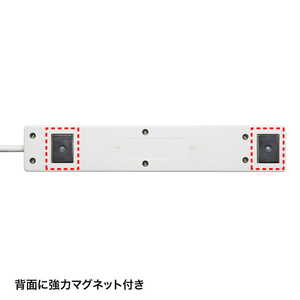 サンワサプライ USB充電機能付きタップ(3P・4個口・2m) ホワイト TAP-F37U-2-イメージ2