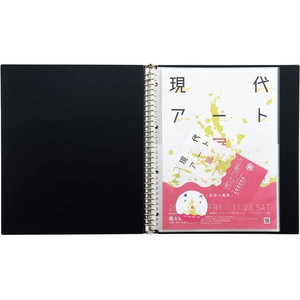 リヒトラブ Collel ギャラリークリヤーブック A4タテ 30穴 黒 FC617TB-N463-24-イメージ3