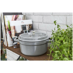 Staub ピコ・ココット ラウンド 18cm Staub グレー 40509-484-0ﾗｳﾝﾄﾞ18CMｸﾞﾚ--イメージ6