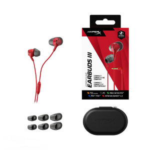 HYPERX HyperX Cloud Earbuds III ゲーミングイヤホン 3．5mmステレオミニジャック接続 レッド HXR-BN7S0AA-イメージ3
