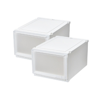 天馬 フィッツケースアドバンス 55-40L ホワイトクリア 2個組 ホワイトクリア ﾌｲﾂﾂｹ-ｽAD55-40LWHCL2ｸﾞﾐ