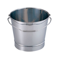 エムテートリマツ 18-8 バケツ(溶接) 16号 バネハンドル FCK9102-026082006