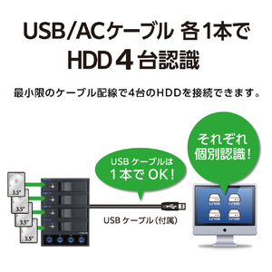 センチュリー HDDケース 裸族のカプセルホテル Ver.3 CRCH35U3IS3-イメージ6