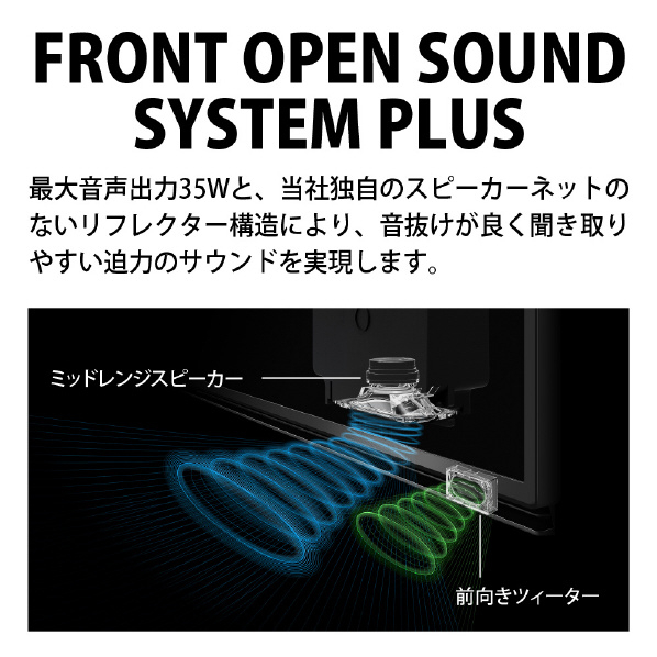 シャープ 43V型4Kチューナー内蔵4K対応液晶テレビ AQUOS 4TC43FN2 対応 搭載 Google 別売 スタンド含む