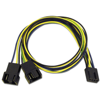 アイネックス PWMファン用二股電源ケーブル 30cm CA-095A