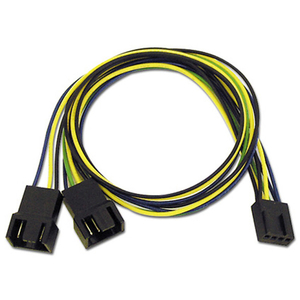 アイネックス PWMファン用二股電源ケーブル 30cm CA-095A-イメージ1