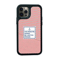Dparks iPhone 12/12 Pro用BLACK COVER STRIPE レッド DS19819I12P