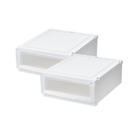 天馬 フィッツケースアドバンス 55-45S ホワイトクリア 2個組 ホワイトクリア ﾌｲﾂﾂｹ-ｽAD55-45SWHCL2ｸﾞﾐ