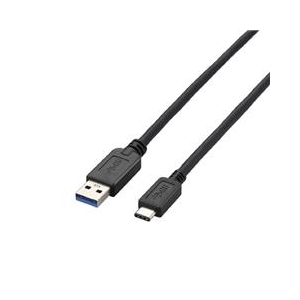 エレコム USB3．1ケーブル(A-TypeC) 2．0m ブラック USB3-AC20BK-イメージ1