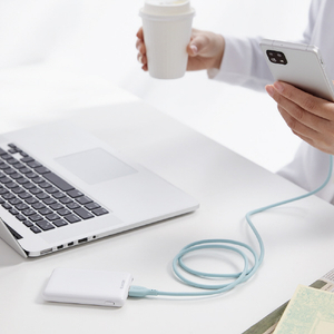エレコム なめらかUSB Type-Cケーブル(非認証品、A-C) 2．0m パールグリーン MPA-ACSS20GN-イメージ7