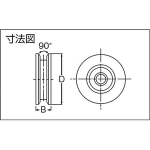 ダイケン 重量戸車用車 車径Φ70 FC641EK-3814386-イメージ2