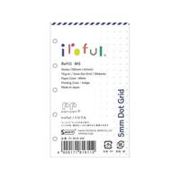 SAKAEテクニカルペーパー SAKAEテクニカル/M5 iroful リフィル75g 5穴 50枚 5mmドット罫 FC746SU-PI-M5R-DW