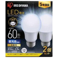 アイリスオーヤマ LED電球 E26口金 全光束810lm(6．9W一般電球タイプ) 昼光色相当 2個入り LDA7D-G-6T62P