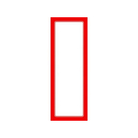 タカ印 赤枠ポスター 無地 1号 100枚 FCE070Z-12-2011