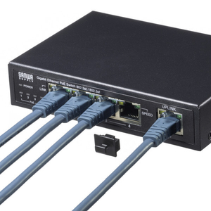 サンワサプライ RJ-45ダストカバー ブラック ADT-RJDST3-イメージ2