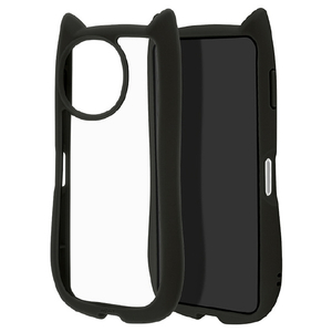 ラスタバナナ AQUOS SENSE10/9用 MIMI 猫耳ケース TPU×PC ブラック 9290AS10HPBK-イメージ1