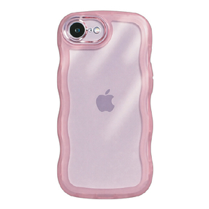 ＣＯＣＯ ＣＡＳＥ iPhone１７Ｅ／１６Ｅ用クリアなくねくねケース ＣＯＣＯ ＣＡＳＥ ピンク 1818-17E16E-PINK-イメージ1