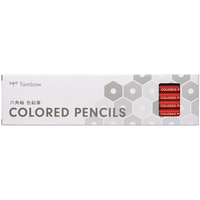 トンボ鉛筆 色鉛筆 六角軸単色 赤 12本入 FCE472U-CY-K25