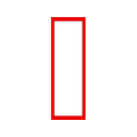 タカ印 赤枠ポスター 無地 6号 100枚 FCE071Z-12-2016