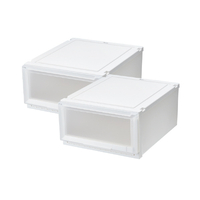 天馬 フィッツケースアドバンス 55-45M ホワイトクリア 2個組 ホワイトクリア ﾌｲﾂﾂｹ-ｽAD55-45MWHCL2ｸﾞﾐ