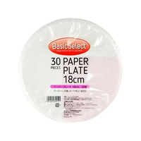 大和物産 ベーシックセレクト ペーパープレート 18cm 30枚 FCT1260