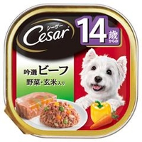 マースジャパンリミテッド シーザー　14歳　吟選ビーフ　玄米・野菜入り　100g ｼ-ｻﾞ-14ｻｲﾋﾞ-ﾌ100G