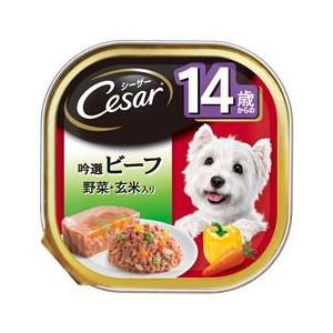 マースジャパンリミテッド シーザー　14歳　吟選ビーフ　玄米・野菜入り　100g ｼ-ｻﾞ-14ｻｲﾋﾞ-ﾌ100G-イメージ1